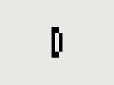 D lettermark logo branding design graphic design icon logo logo design typography