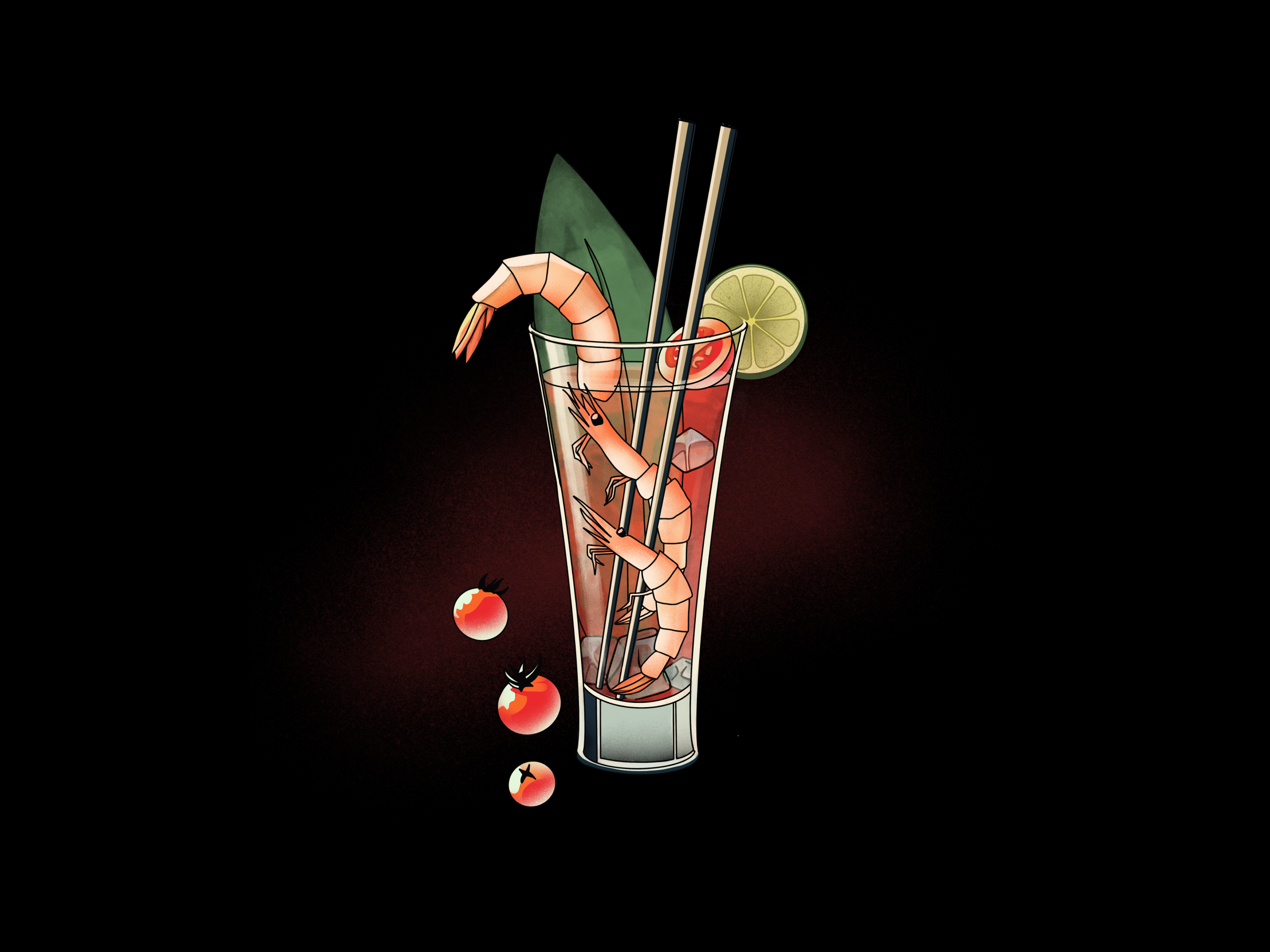 Сocktail - Illustration for Punk Roll art create graphic design procreate