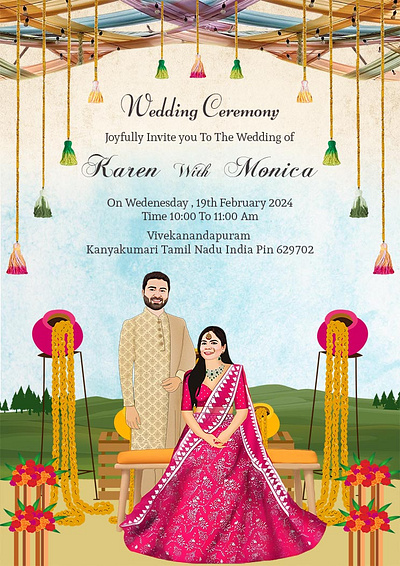 How To Create Free Downloadable Indian Wedding Invitation Card invitation weddding wedding invitation