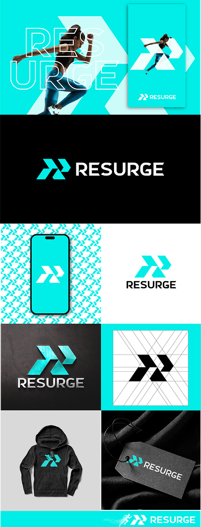 Resurge Logo | Sports Logo brand brandidentity branding design graphic design letterrlogo logo logos minimalist modernlogo monogram rlogo vector visualidentity zonecraft zonecraftgraphics