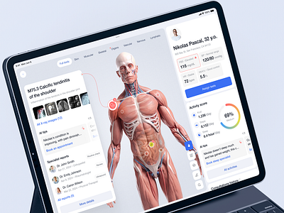 Doctor’s Dashboard Design Concept app design illustration medical medical dashboard medicine medicine dashboard saas ui ux web web design