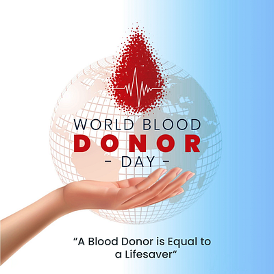 World Blood Donor Day branding graphic design ui