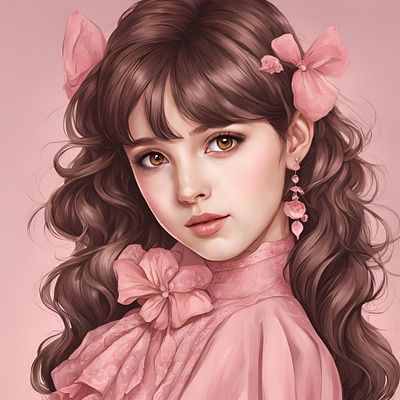 Beautiful young girl AI images ai beautiful young girl editing graphics pink dress