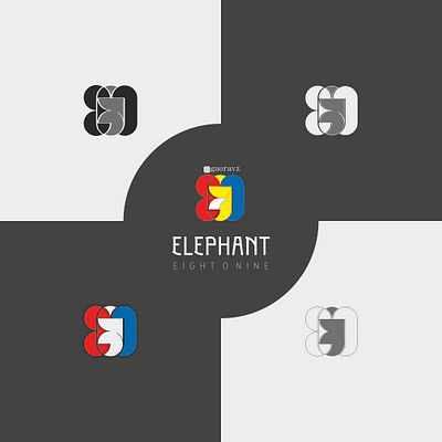 ELEPHANT 8 0 9 - Vector LOGO dESIGN. branding graphic design logo