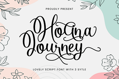 Holina Journey - Lovely Script Font friendly