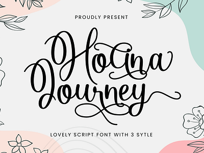 Holina Journey - Lovely Script Font friendly