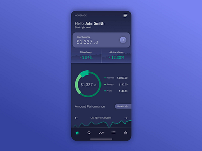 Investment Mobile App Design: FinTech Dashboard android app design app design dashboard dashboard design dashboard ui design finance finance app finance dashboard fintech fintech app fintech dashboard fintech design investment investment app investment app design investment dashboard investment mobile app ios app design mobile app mobile app design