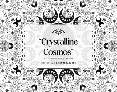 Psychedelic Celestial Tarot Deck card design celestial celestial art graphic design kb art treasures psychedelia psychedelic art tarot card design tarotcard