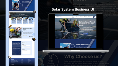 Landing Page Design & Development landing page solar ui visual web design web developemnt website