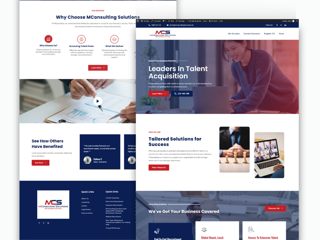 Example of Website Design Review By Professional