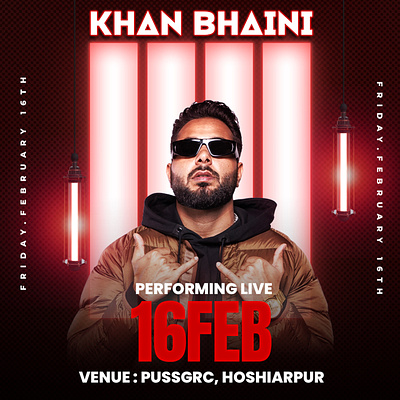 Khan Bhaini Punjabi Singer branding graphic design