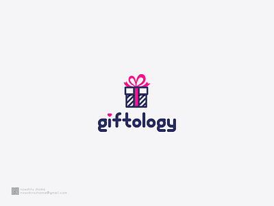 Giftology company cute logo gift giftshop graphic design illustration logo logo design minimal modern logo