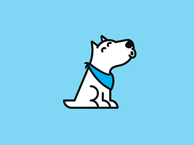 Dog Mascot animal bandana branding dog howl identity logo mascot