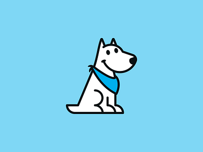 Dog Mascot animal bandana branding dog identity logo mascot smile