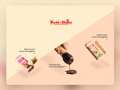 Tempting Landing Page Makeover of Bakery Shop bake bakery branding chocolate design desktop develop landing landingpage layout milkshake page shake site tempting ui uiux ux website