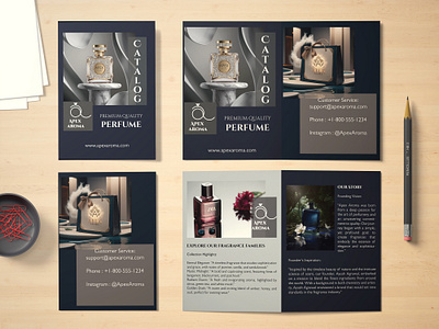 Perfume Brochure Design branding brochuredeign graphic design logo