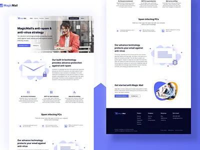 MagicMail (Home Page - Redesign)