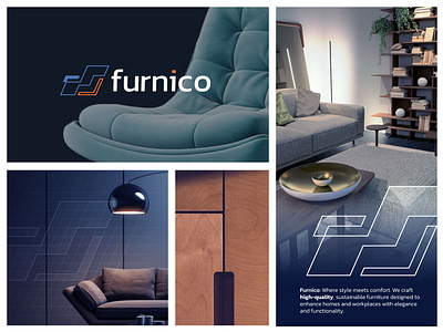 Furnico Logo branding company logo furniture brand furniture logo logo design logo inspiration logomark logotype minimalist sofa