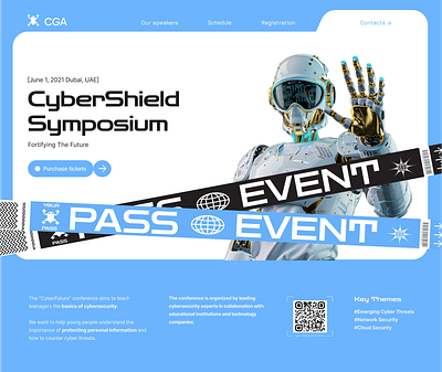 Web-site for an IT event design graphic design ui ux