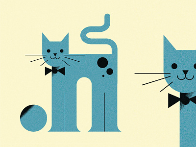 Just a simple cat (PSE '24) animals character design editorial grain graphic design illustration