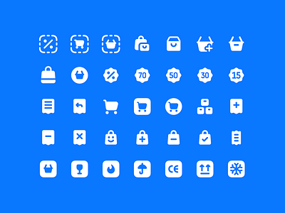 Commerce Icons - Lookscout Design System design design system figma icon set icons lookscout solid ui vector