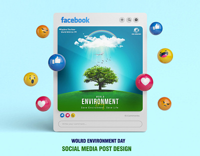 World Environment Day Social Media Post Design advertising design graphics design social media ads social media post world environment day ads design