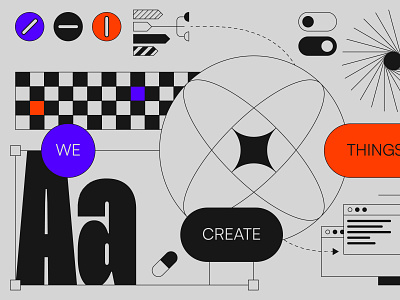We create things graphic design illustration lottie motion graphics typography
