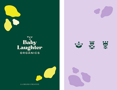 Baby Laughter Logo Design baby brand identity branding cream design emblem graphic design happy illustration kids logo logo design organics typography vector visual identity