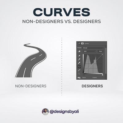 How Designer vs Non-Designers see CURVES creativityunleashed designperspectives designsbyali inclusivedesig uidesign uiux