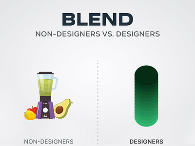 How Designer vs Non-Designers see BLEND creativityunleashed designperspectives designsbyali inclusivedesig uidesign uiux