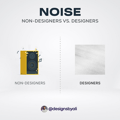 How Designer vs Non-Designers see NOISE designsbyali uidesign uiux