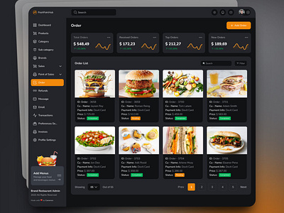 Modern POS Order Interface Dashboard adminpanel designinspiration ecommerce graphicdesign interfacedesign ordermanagement pointofsale retail ui userexperience userinterface ux visualdesign webdesign