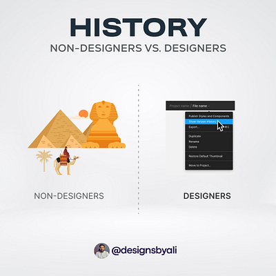 How Designer vs Non-Designers see HISTORY uidesign uiux
