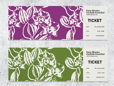 Data Blooms: Orchids Unveiled exhibition graphic design orchids research visual identity
