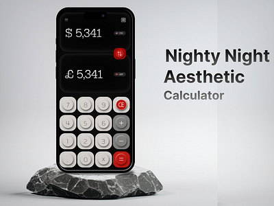 Calculator - Dark app application calculator dailyui dark dark aesthetic design ui visual design
