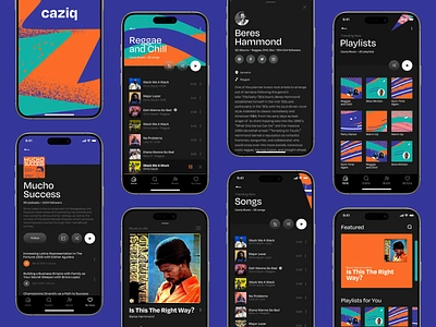 Case Study: Music App Design animation app design application design graphic design illustration interface mobile mobile application mobile design mobile ui motion graphics music music app music player player ui user experience utilities ux