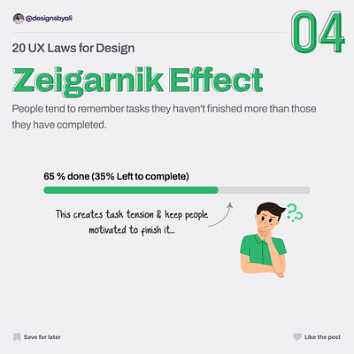 Zeigarnik Effect 📝 uxlaws