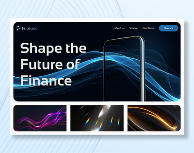 Finance Web Site Design home home page landing page ui ui kit uiux ux web design website