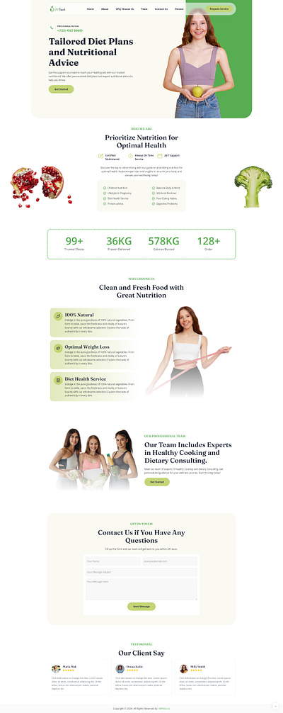 FitTrack – Weight Loss Landing Page for Lead Generation diet and fitness landing page elementor template fitness fitness website landing page web design website weight loss weight loss landing page weightloss