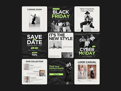 Fashion Instagram Template beige blackfriday bussiness cybermonday design fashion graphic design instagrampost modern social media template