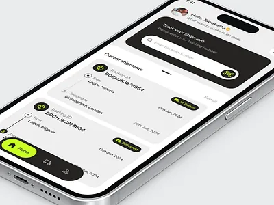 Shipment Tracking App delivery parcel shipment shipping track tracking ui ui design ui ux