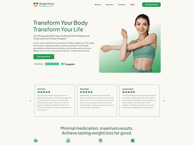 WeightWise – Weight Loss Landing Page for Lead Generation design diet and fitness landing page elementor template fitness fitness website landing page web design website weight loss weight loss landing page weightloss