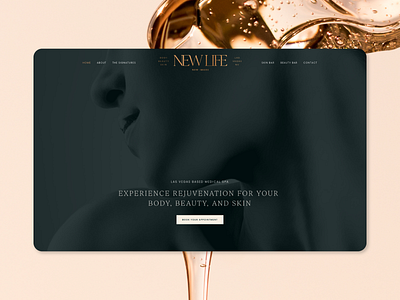 Website Design for Luxury Med Spa luxury ui website design
