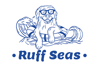 Ruff Seas 3d animation art artist branding design digital art dog graphic design illustration illustration art logo motion graphics old school procreate retro ui vintage