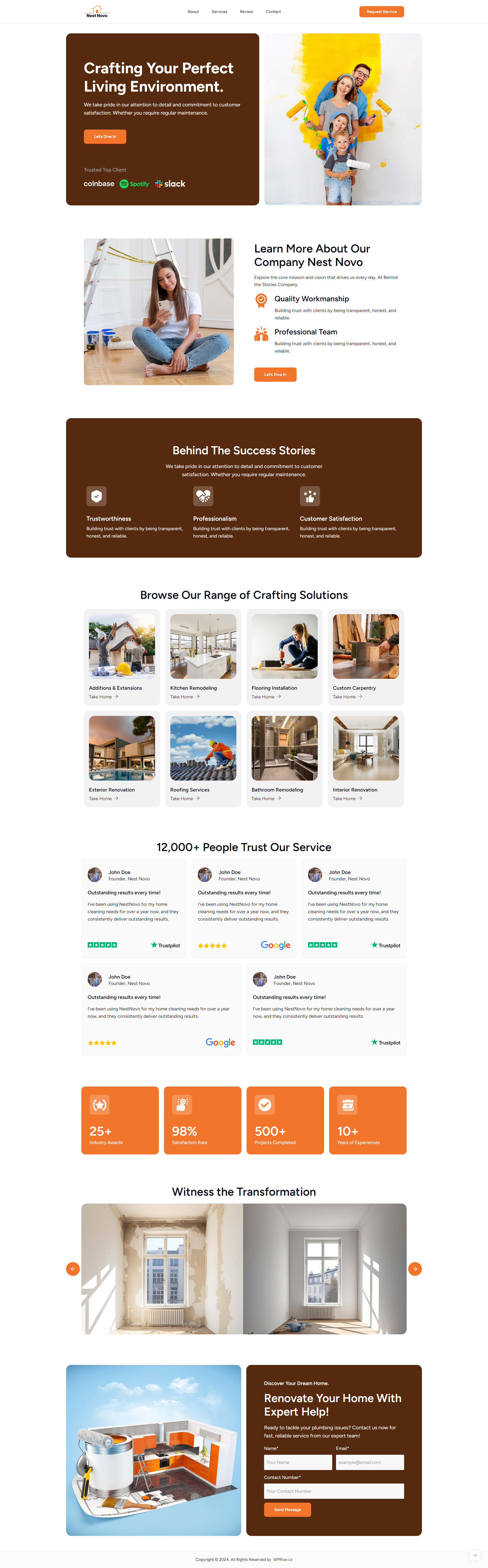 NestNovo – Home Renovation Lead Generation Landing Page elementor template home improvement home remodeling home renovation home repair landing page design house renovation interior landing page renovation renovation landing page renovations renovations landing page design web design website wordpress