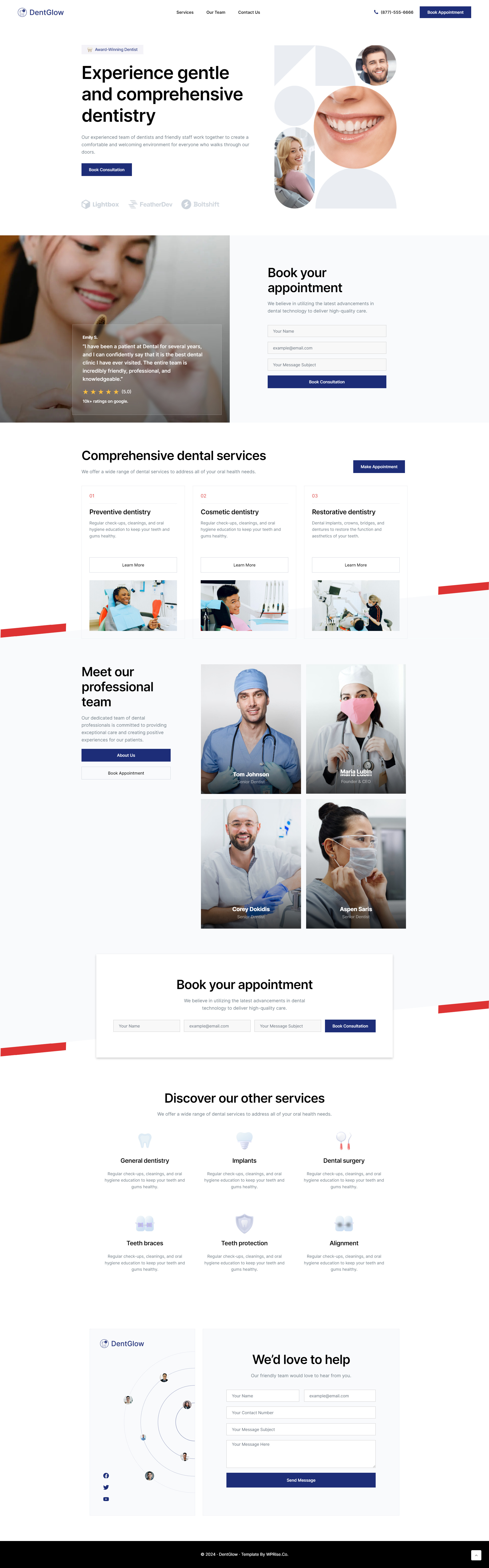 DentGlow – Dental Lead Generation Landing Page dental care landing page dental clinic dental clinic landing page dental landing dental landing page dental landing page design dental landing page ui dental website dentist dentist landing page dentist website teeth landing page web design website wordpress
