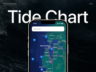 Tide Chart Tracker IOS Mobile App animation composition concept design ios app ios mobile app mobile app tide chart tracker typography ui ux