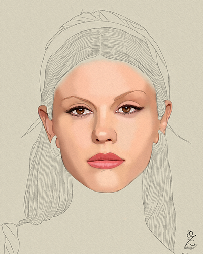 Mia Goth Portrait Sketch Fanart actress art arte boceto design dibujo digitalart drawing fanart illustration mia goth movie ozgaleano portrait retrato sketch