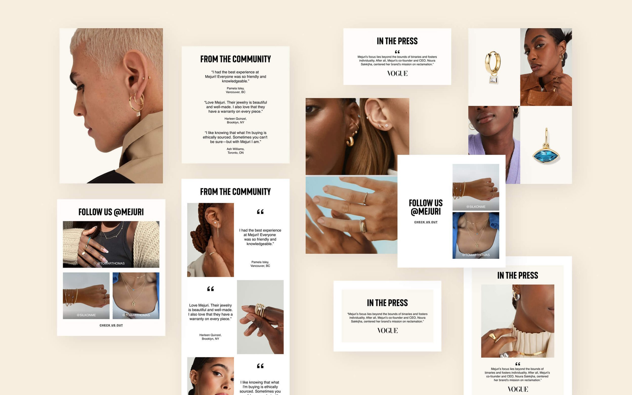 Mejuri / Email Design System animation design system editorial design email design email design system graphic design motion graphics