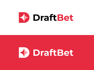 DraftBet Logo Design Concepts bets logo black and red brandbook branding casino corporate logo graphic design illustration logo logo design logo guidelines vector